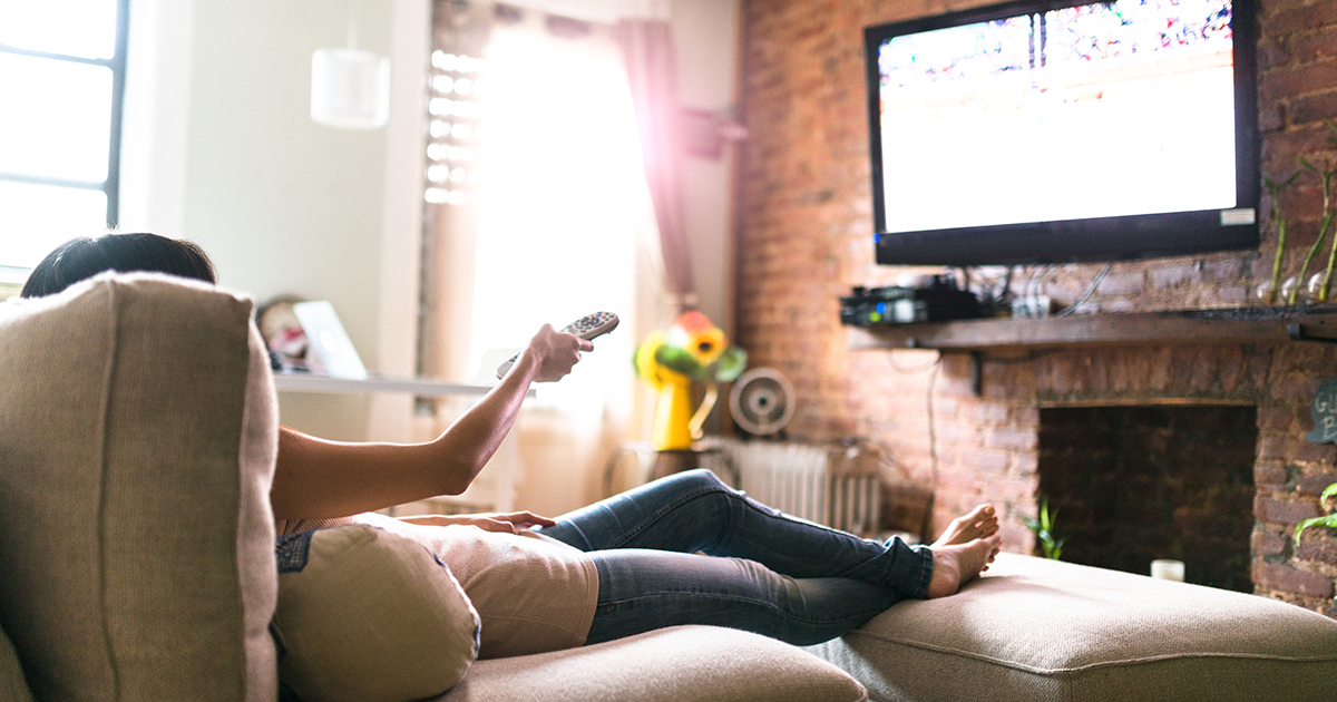 Woman Watching TV